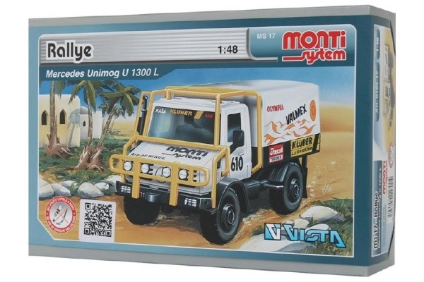 Stavebnice Monti System MS 17 Ralley Mercedes 1:48 v krabici 22x15x6cm