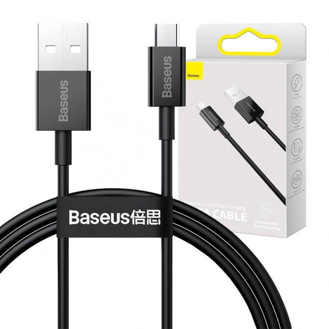 Kabel Baseus Superior Series USB na micro USB, 2A, 1m (černý)