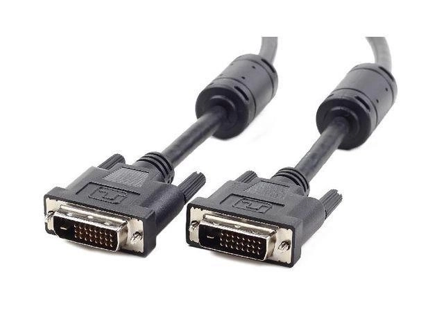 DVI-D(M)/DVI-D(M)(24+1) Dual Link Feritový kabel 1,8 m černý