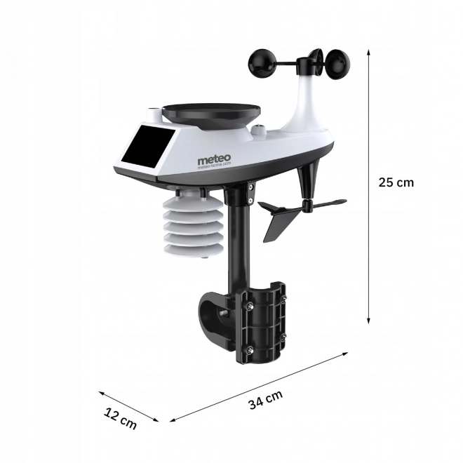 Meteorologická stanice + měřič větru a srážek