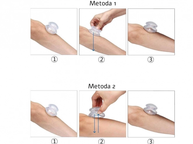 Silikonové vakuové bubliny sada 4 kusů