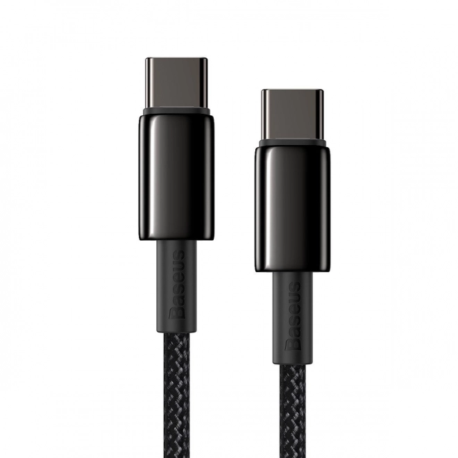 Baseus Tungsten Gold Cable Type-C to Type-C 100W 1m (černý)