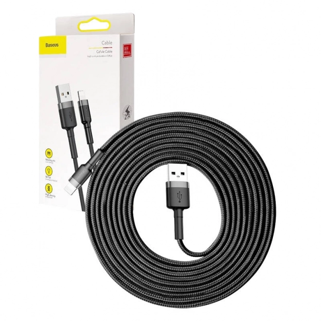 Baseus Cafule USB Lightning Cable 2A 3m (Black Gray)