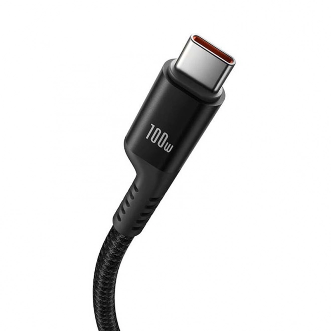 Rychlonabíjecí kabel USB-C na USB-C Baseus Fish-Eye 100W, 1 m (černý)