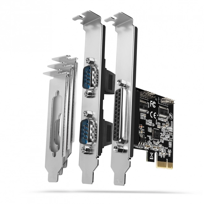 PCEA-PSN PCIe řadič 1x paralelní port LPT + 2x sériový port RS232 250 kb/s, SP a LP v ceně