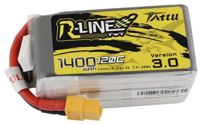 Tattu R-Line 3.0 1400mAh 22,2V 120C 6S1P XT60 Akumulátor