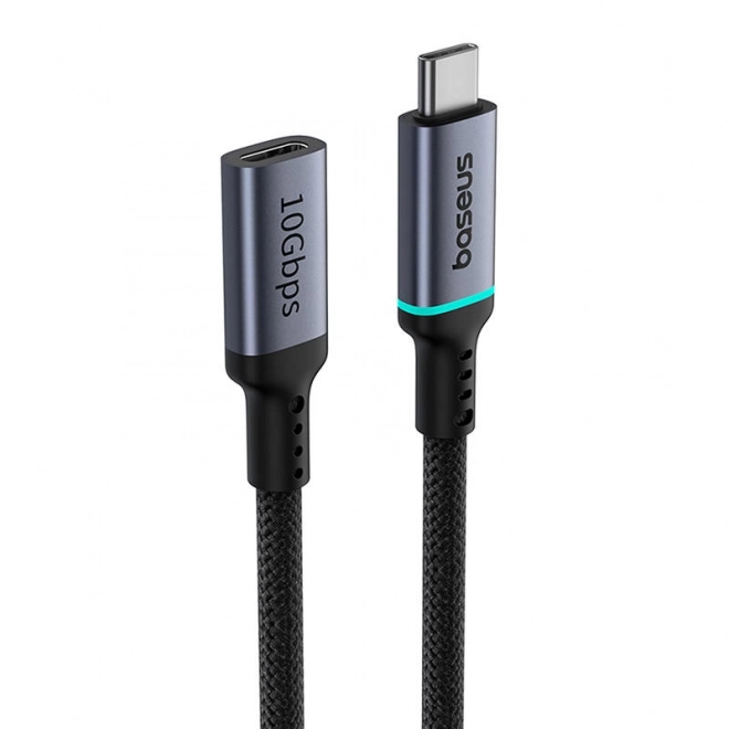 Prodlužovací kabel Baseus High Definition USB-C Male to Female 10Gbps, 1m (černý)