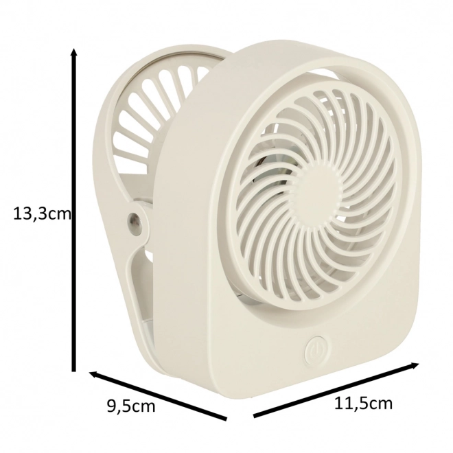 Bezdrátový USB stolní ventilátor 11,5 cm bílý