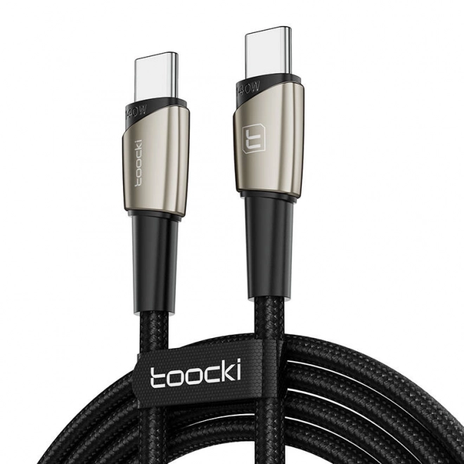 Kabel USB-C na USB-C Toocki TXCTT14- LG01-W2, 2m, 140W (perleťový nikl)