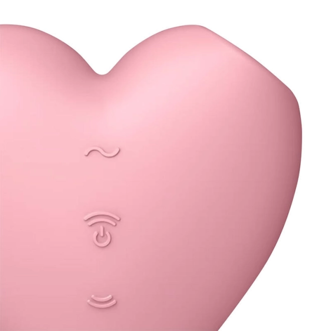 Masážní přístroj na klitoris Satisfyer Cutie Heart Light Red (růžový)