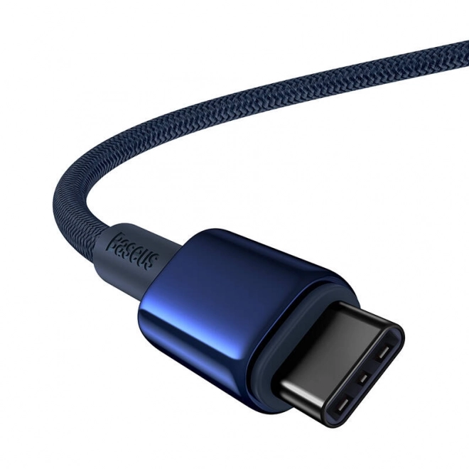 Kabel USB-C na USB-C Baseus Tungsten Gold, 100W, 1m (modrý)