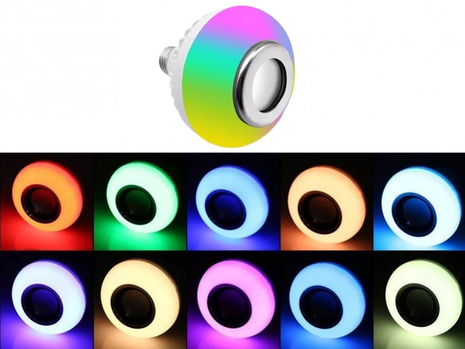 Led barevná žárovka rgb reproduktor bluetooth dálkové ovládání