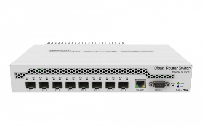 Přepínač 8xSFP+ 1xGbE CRS309-1G-8S+IN