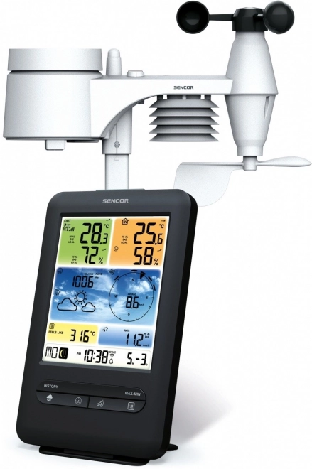 Postprofesionální meteorologická stanice s Wifi senzorem SWS 9898 WiFI 5v1