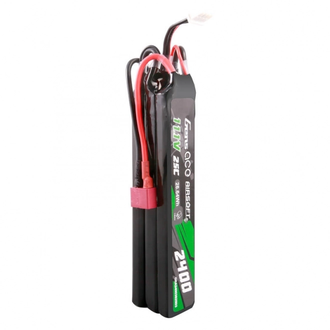 Gens ace 25C 2400mAh 3S2P 11.1V NUNCHUCK 3X Airsoft Gun Lipo baterie s Deans(T) konektorem