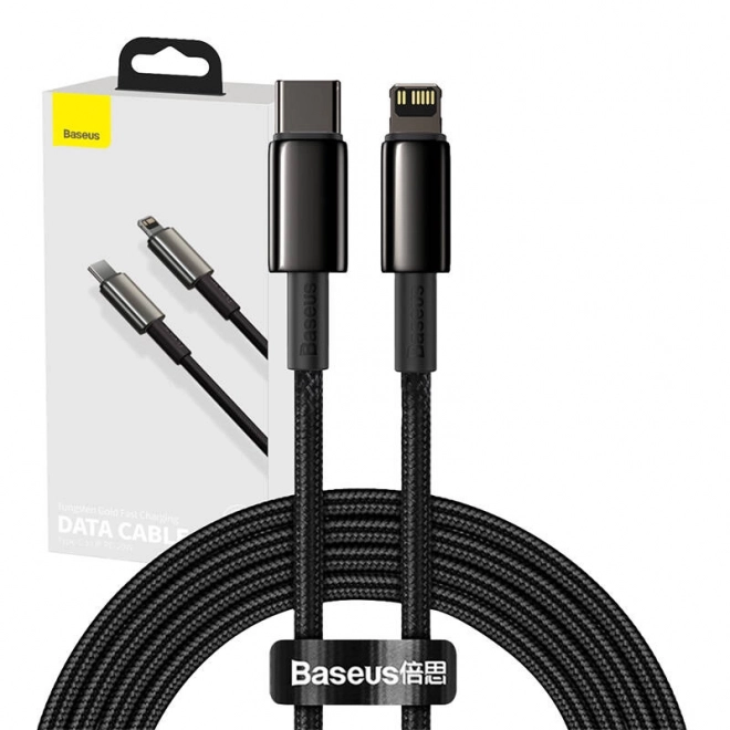 Baseus Tungsten Gold Cable Type-C to iP PD 20W 2m (černý)