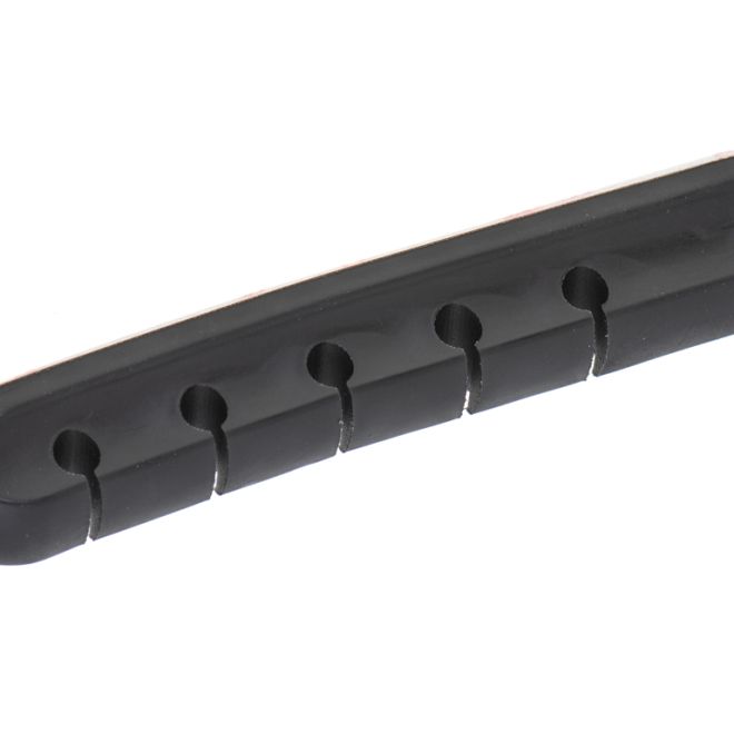 Samolepicí držák na kabely 5 vodičů silikonový černý