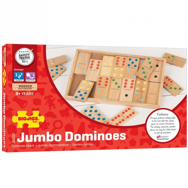 Bigjigs Toys Velké dřevěné domino