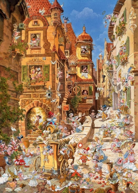 Puzzle 1000 prvků - Romantické město, denní doba