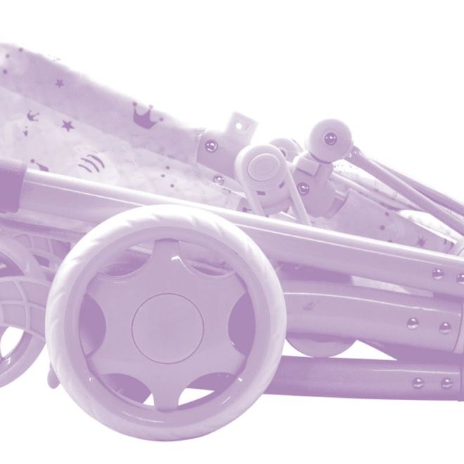 DeCuevas 80541 Skládací kočárek pro panenky 3 v 1 s batůžkem Ocean Fantasy 2021 - 70 cm