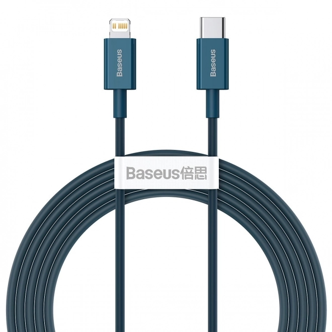 Kabel USB-C k iP, 20W, PD, 2m (modrý)