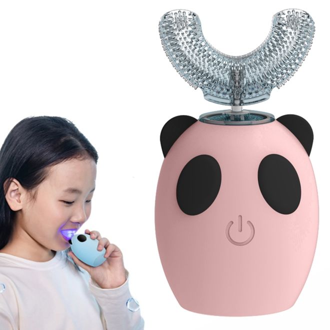 Elektrický sonický zubní kartáček pro děti – Růžový