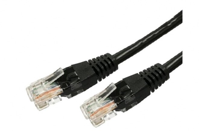 Měděný patchcord Cat.6A RJ45 UTP 3m. černý