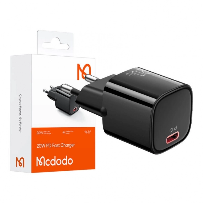 Nabíječka PD McDodo CH-4021 20W řady Nano (černá)