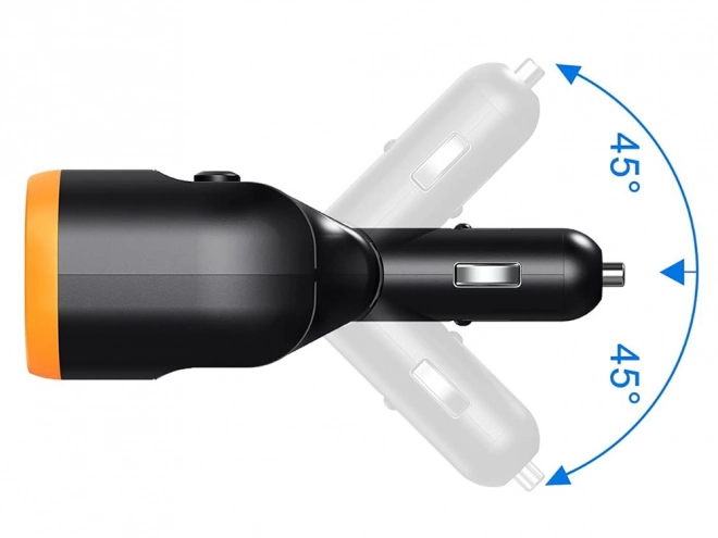 Rozdělovač zapalovače s USB-A a USB-C QC 3.0 nabíječkou