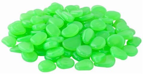 Svítící kameny - 100 kusů – Zelené