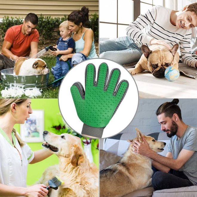 Vyčesávací rukavice – Zelená