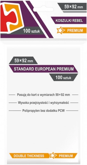 59 x 92 mm Standard European Premium 100 kusů