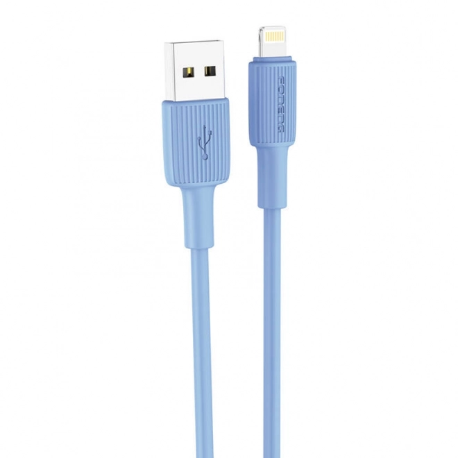 Foneng kabel USB-A na Lightning 2.4A 1.2m modrý