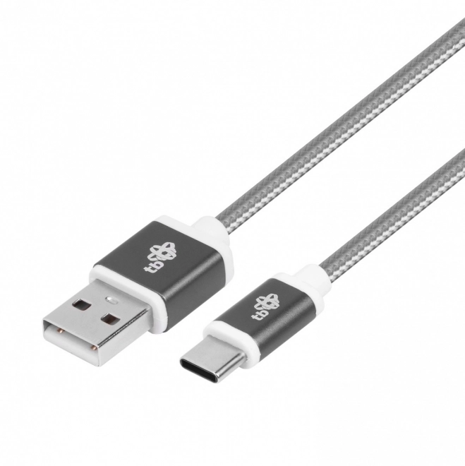 Kabel USB-USB C 1,5 m šedá šňůra