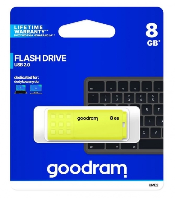 Flash disk UME2 8GB USB 2.0 žlutý