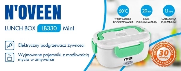 Vyhřívaná nádoba na jídlo Lunch Box LB330 mint