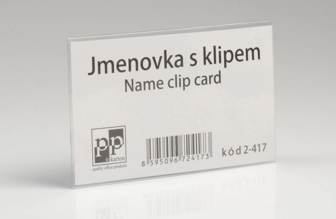 Jmenovka s klipem PP 