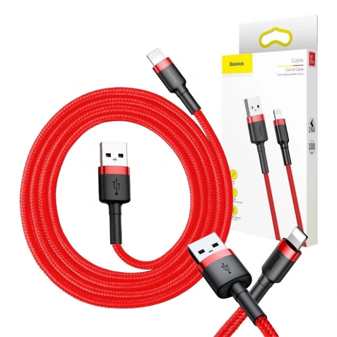 Baseus Cafule Cable USB Lightning 1,5A 2m - červený