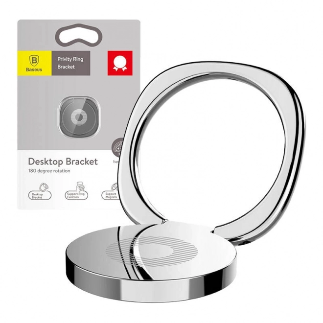 Baseus Privity Ring Bracket - stříbrný