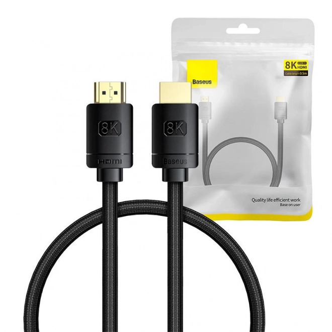 Kabel HDMI na HDMI Baseus High Definition 0,5 m, 8K (černý)