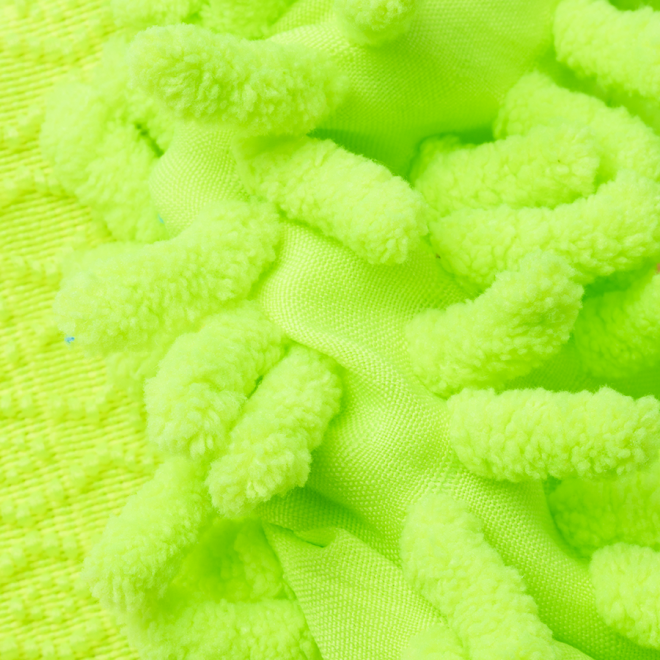 Rukavice z mikrovlákna na mytí auta - zelená