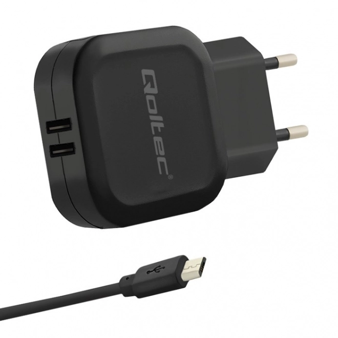 Nástěnná nabíječka 17W | 5V | 3,4A | 2xUSB + kabel Micro USB