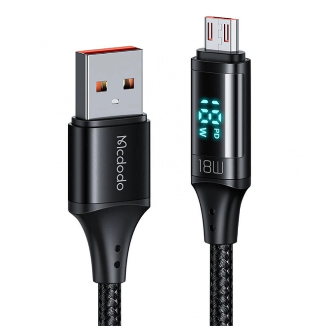 Kabel Mcdodo CA-1070 USB na Micro USB, 3A, 1,2 m (černý)