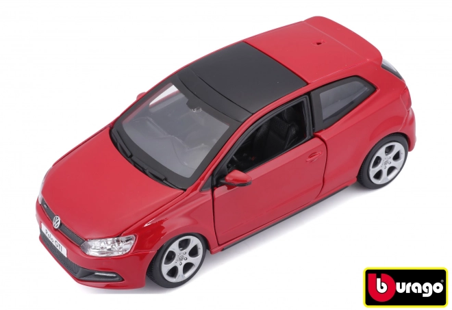 Bburago 1:24 VW Polo GTI Mark 5 červené 18-21059