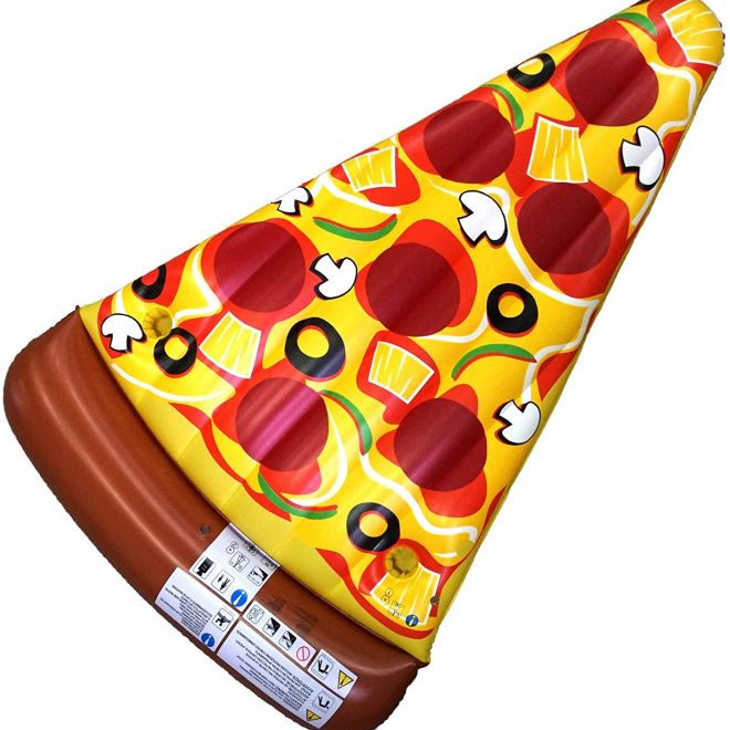 Nafukovací lehátko ve tvaru pizzy