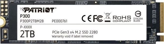 SSD P300 2TB M.2 PCIe Gen 3 x4 2100/1650