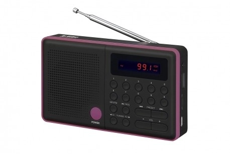 Rádio Pliszka USB, FM černé