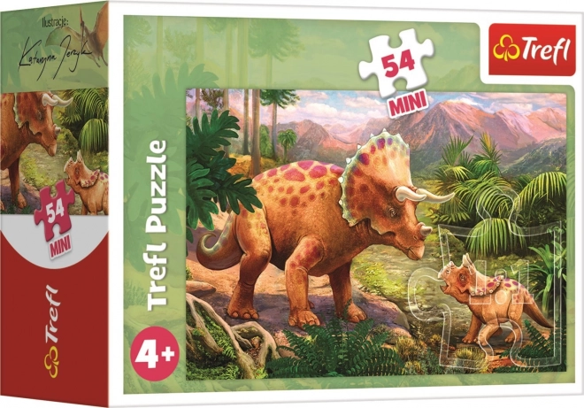 Minipuzzle Dinosauři - 54 dílků