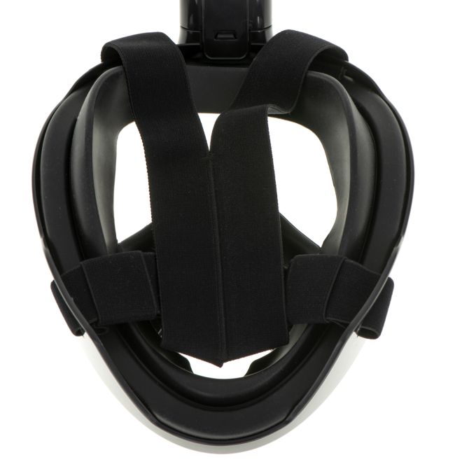 Skládací celoobličejová maska se šnorchlem  L/XL černá