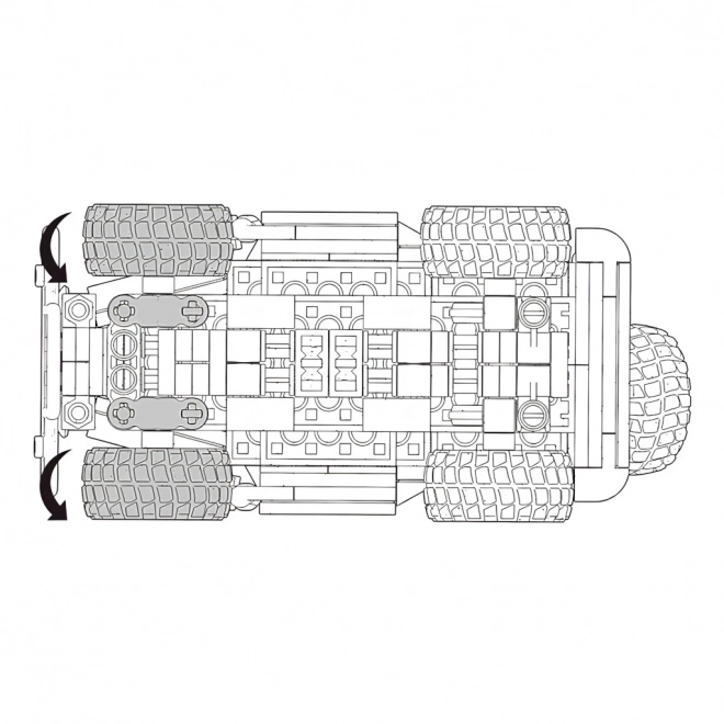 Sluban Model Bricks M38-B0816 Off Road Červený 4x4